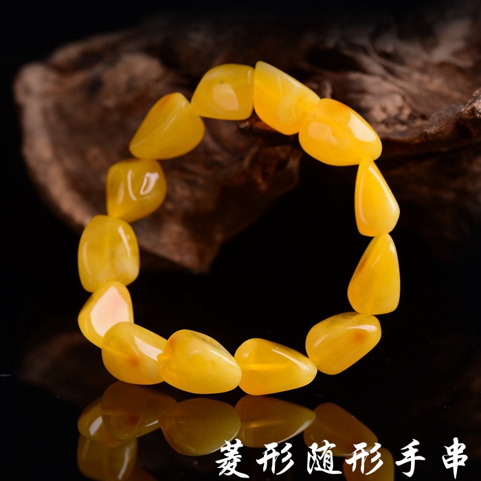 حقيقية الطبيعية الأصفر العنبر  - مراجعة Gemstone Bracelet Healing وسعره