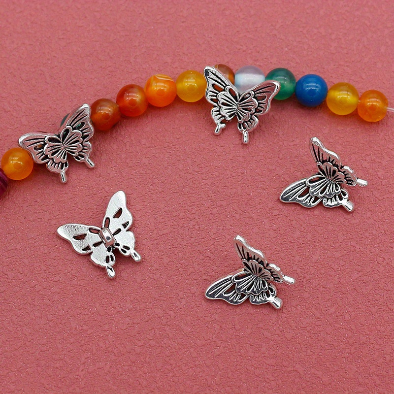 10PCS Silver Butterfly Accesso - مراجعة Butterfly Pendant Necklace وسعره