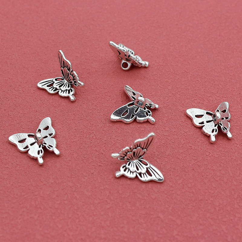 10PCS Silver Butterfly Accesso - مراجعة Butterfly Pendant Necklace وسعره