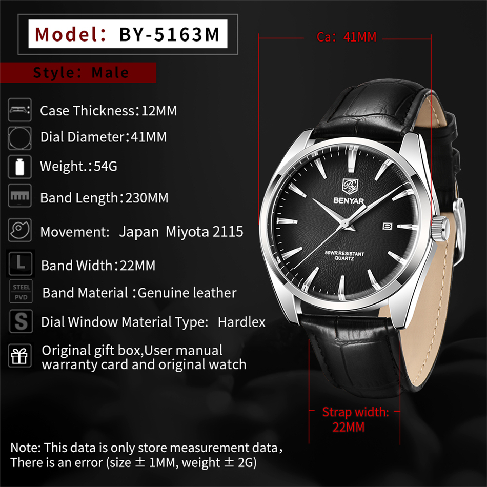 Benyar 5163 أفضل العلامات التج - مراجعة Jewelry Inspired Watches وسعره