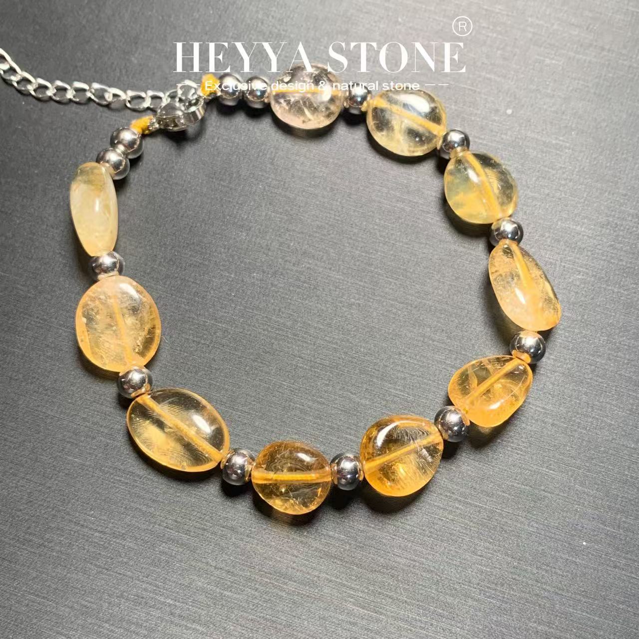 HEYYA حجر السترين الطبيعي سوار - مراجعة Gemstone Bracelet Healing وسعره