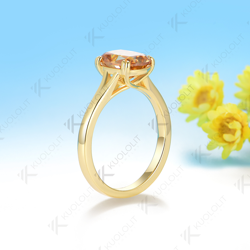 خاتم مويسانيت بلون D ونقاء VVS - مراجعة Moissanite Ring وسعره