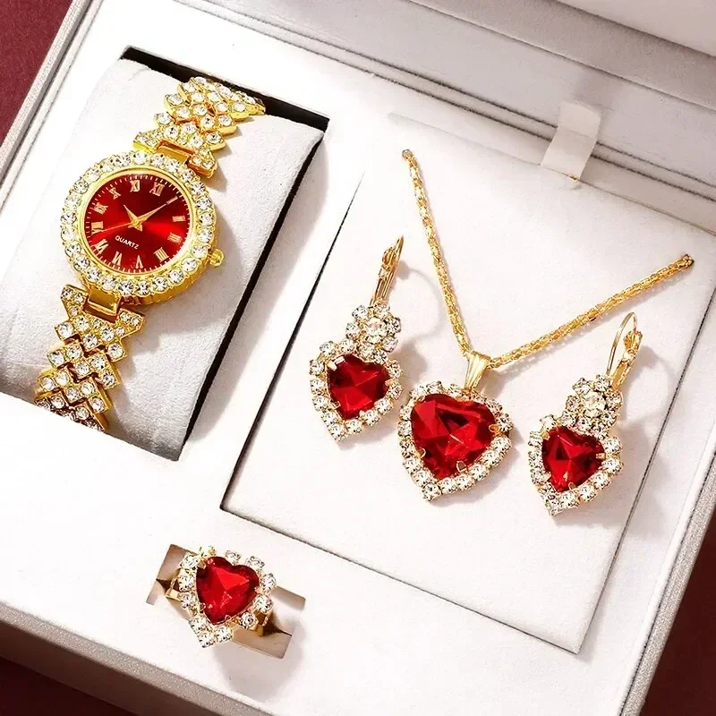 مجموعة مجوهرات ذهبية للنساء ،  - مراجعة Jewels On Watches وسعره