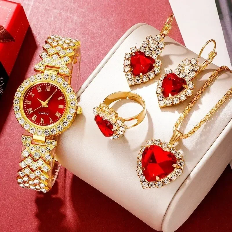 مجموعة مجوهرات ذهبية للنساء ،  - مراجعة Jewels On Watches وسعره