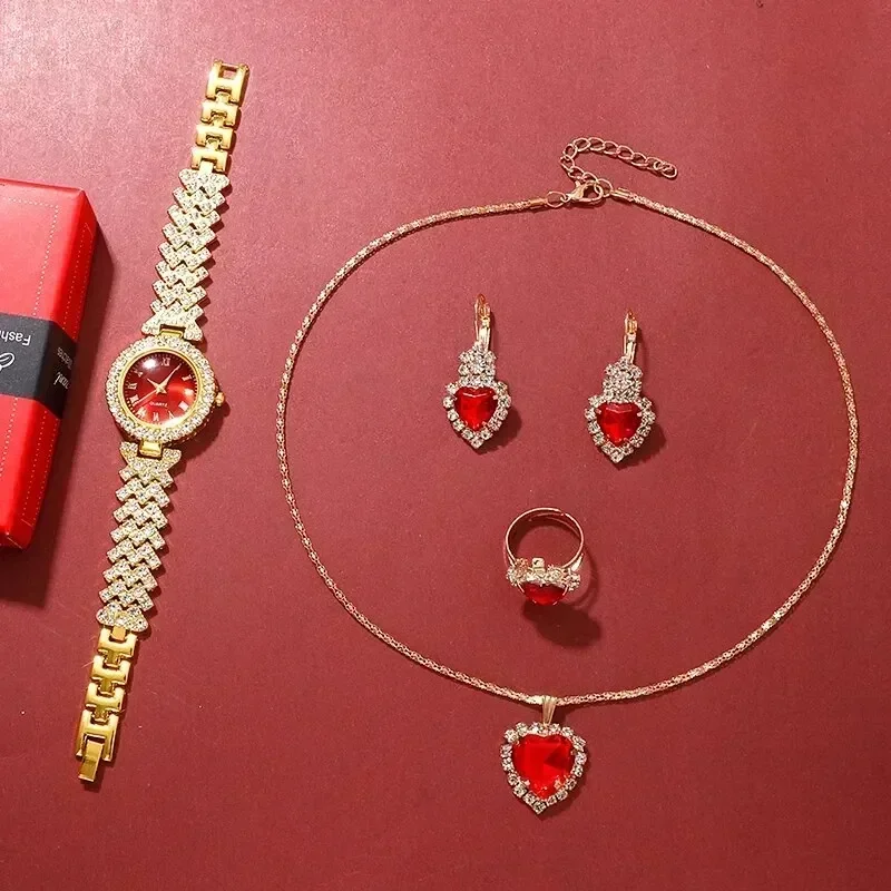 مجموعة مجوهرات ذهبية للنساء ،  - مراجعة Jewels On Watches وسعره