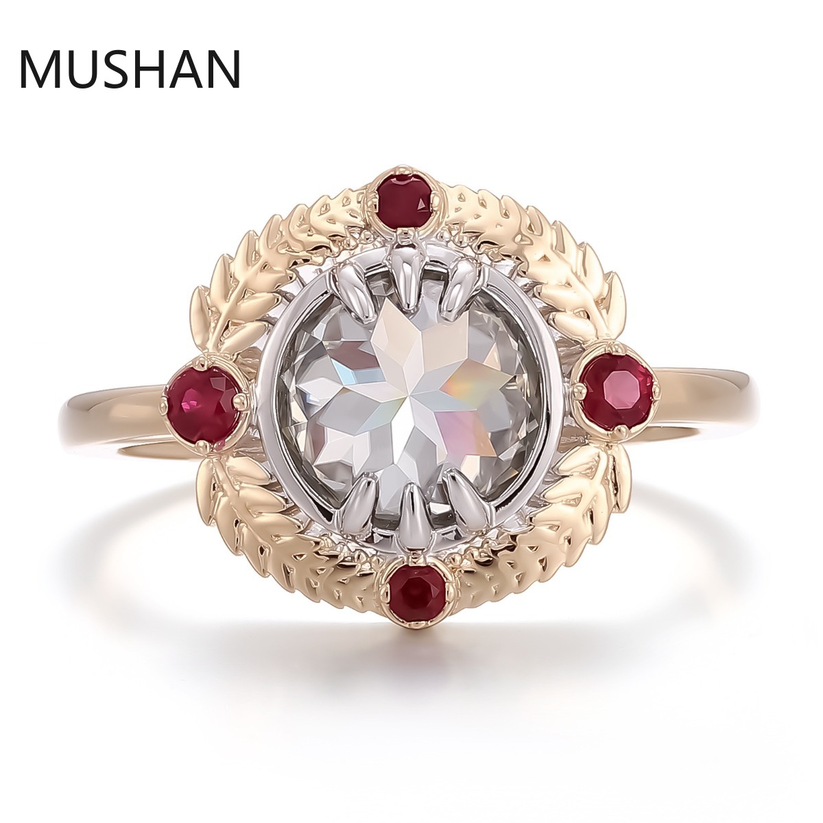 خاتم زفاف فاخر مخصص من MUSHAN  - مراجعة Moissanite Ring وسعره