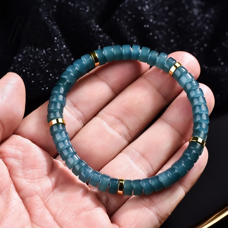 سوار من خرز اليشم الطبيعي الأز - مراجعة Jewelry & Watches Sp Z Oo Ul Frezerów 3 وسعره