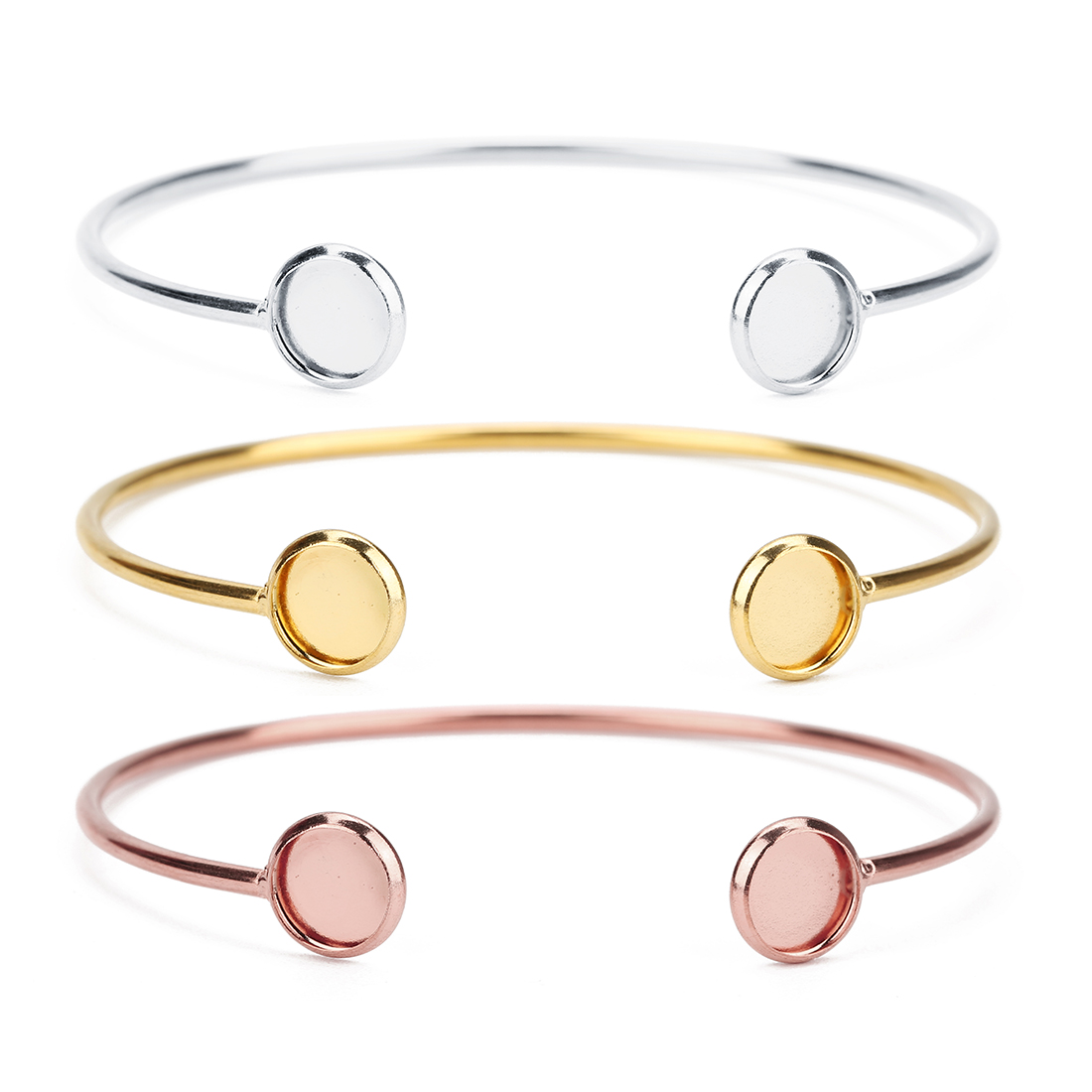 16.6 سنتيمتر سوار الفولاذ المق - مراجعة Cuff Bangle Bracelet وسعره
