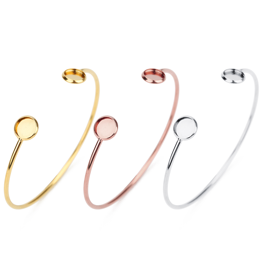 16.6 سنتيمتر سوار الفولاذ المق - مراجعة Cuff Bangle Bracelet وسعره