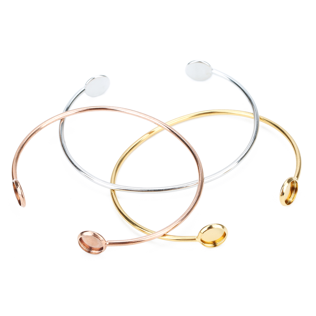16.6 سنتيمتر سوار الفولاذ المق - مراجعة Cuff Bangle Bracelet وسعره