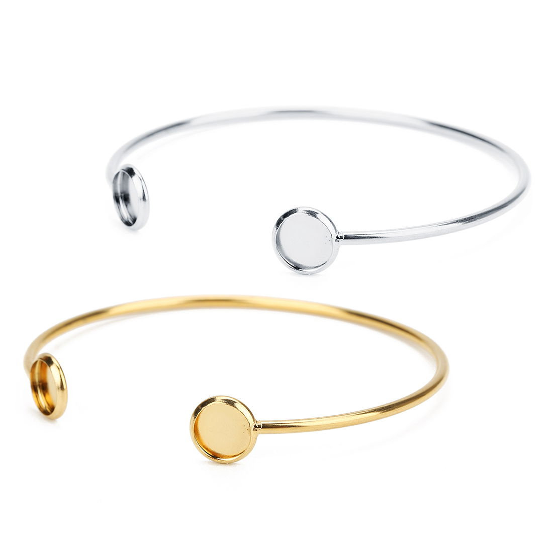 16.6 سنتيمتر سوار الفولاذ المق - مراجعة Cuff Bangle Bracelet وسعره