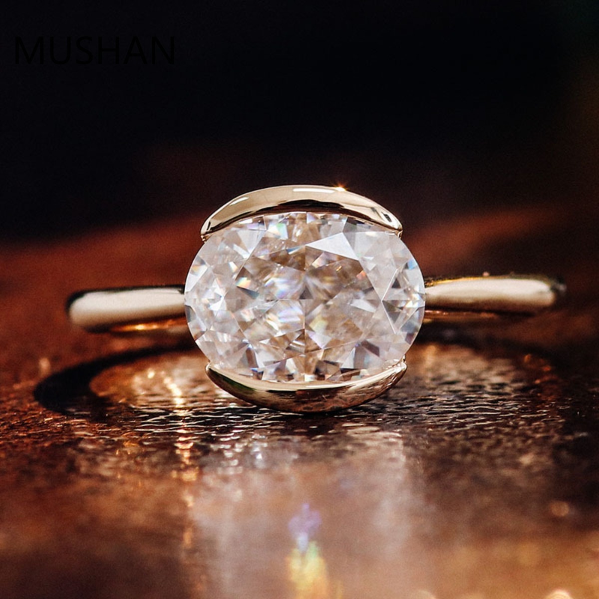 خواتم ذهب فاخرة مخصصة من ماركة - مراجعة Moissanite Ring وسعره