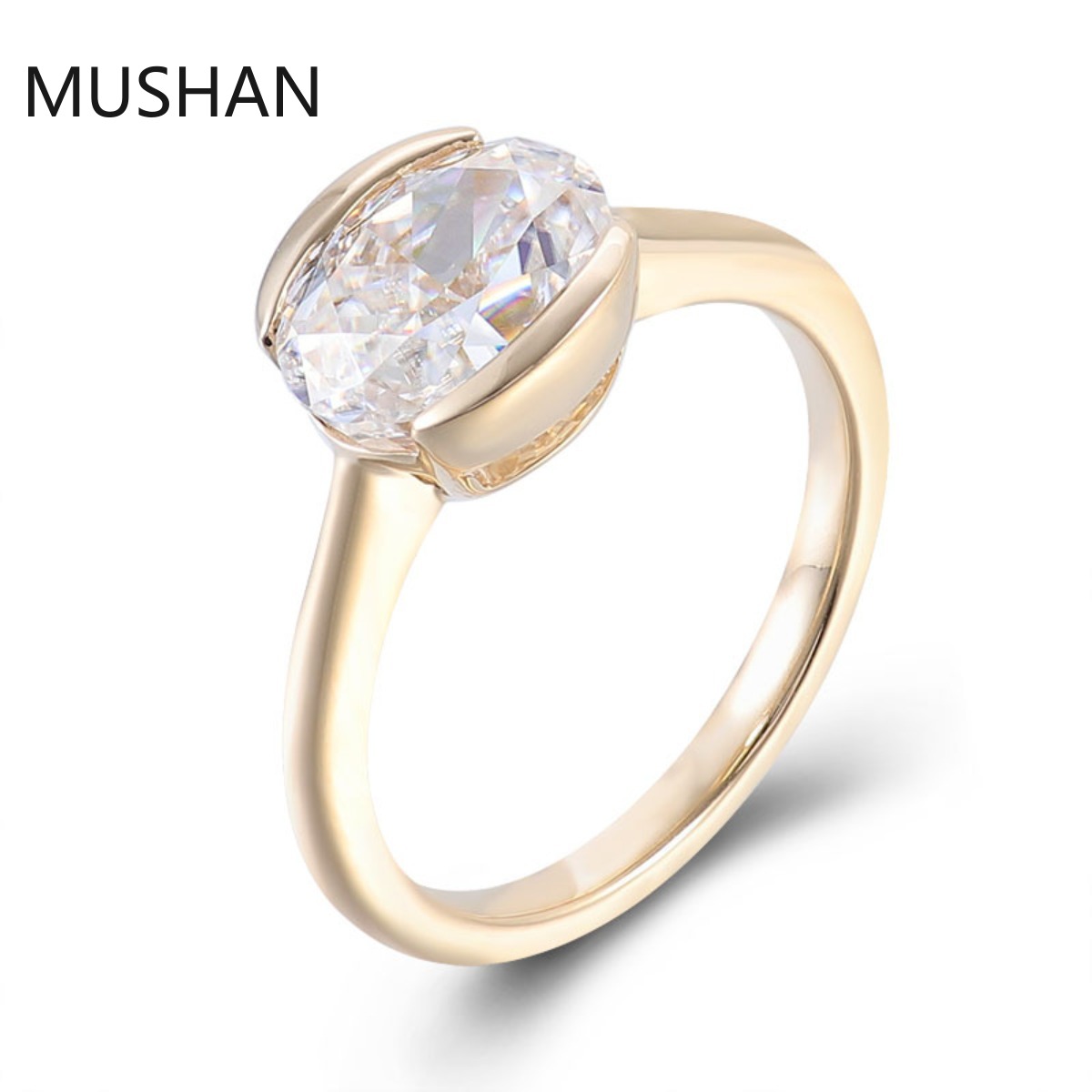 خواتم ذهب فاخرة مخصصة من ماركة - مراجعة Moissanite Ring وسعره