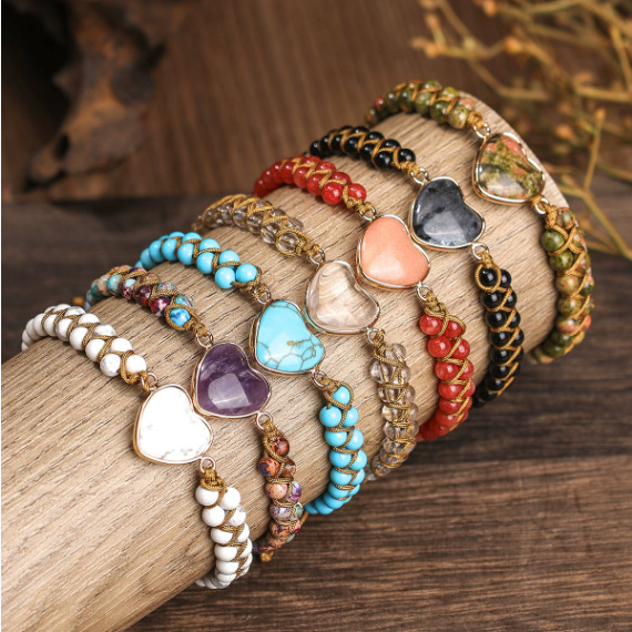 سوار صيني الطراز للحظ والبركة  - مراجعة Gemstone Bracelet Healing وسعره