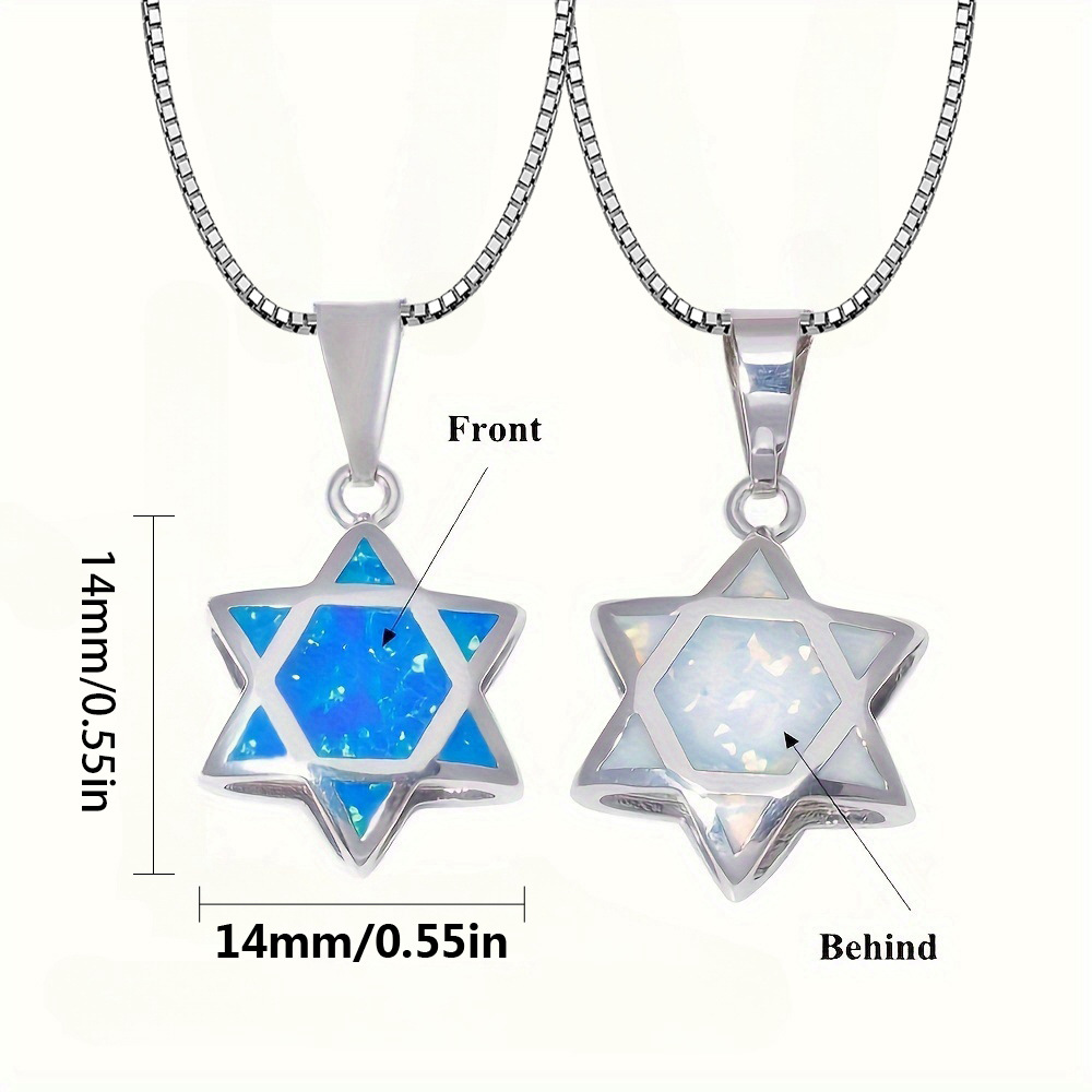 قلادة نجمة داود من حجر الأوبال - مراجعة Jewelry & Watches Sp Z Oo Ul Frezerów 3 وسعره