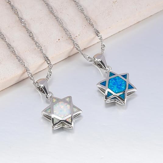 قلادة نجمة داود من حجر الأوبال - مراجعة Jewelry & Watches Sp Z Oo Ul Frezerów 3 وسعره