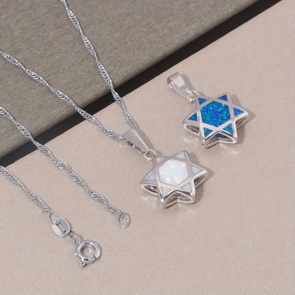 قلادة نجمة داود من حجر الأوبال - مراجعة Jewelry & Watches Sp Z Oo Ul Frezerów 3 وسعره