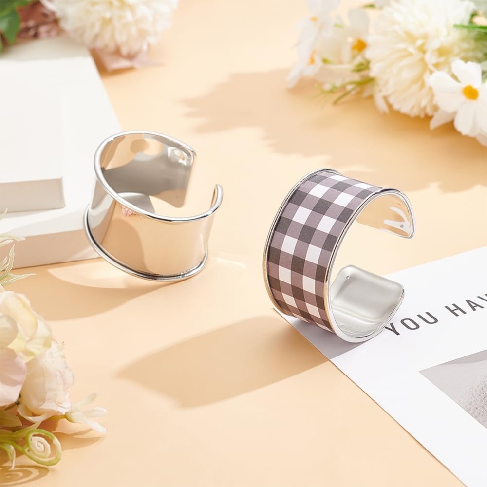 2 قطعة أساور البلاتين مخدد نمط - مراجعة Cuff Bangle Bracelet وسعره