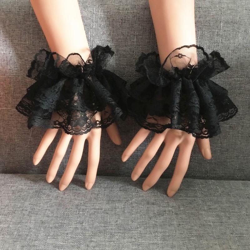 لوليتا قفازات اليد قصيرة الأكم - مراجعة Cuff Bangle Bracelet وسعره
