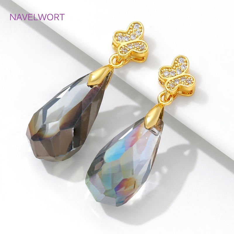 النحاس قرصة الكفالات 18K مطلية - مراجعة Butterfly Pendant Necklace وسعره