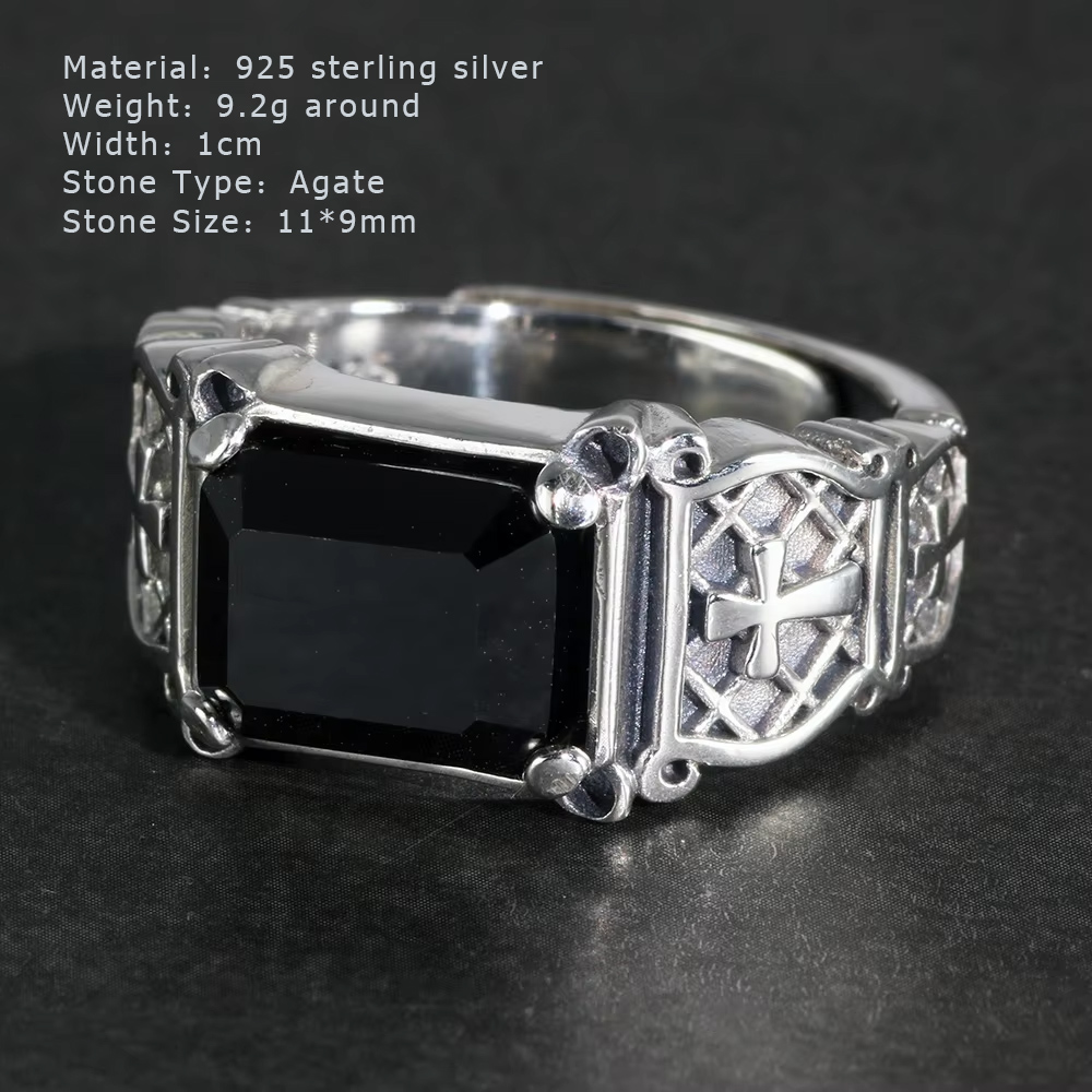 خمر الشرير الفضة 925 مجوهرات ا - مراجعة Mens Signet Ring وسعره